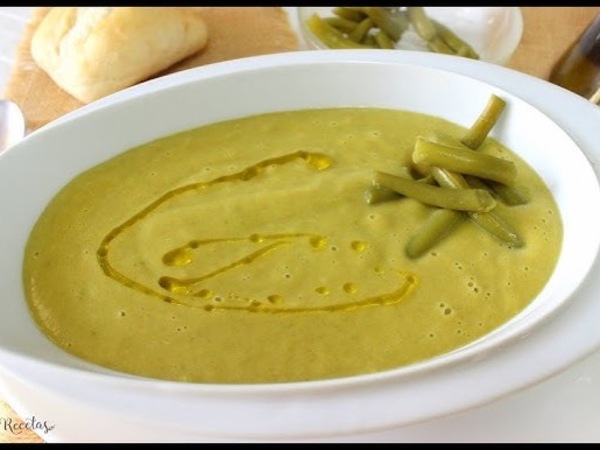 Crema de judías verdes, filadelphia