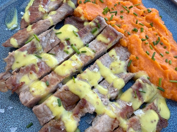 Secreto ibérico a la miel mostaza 