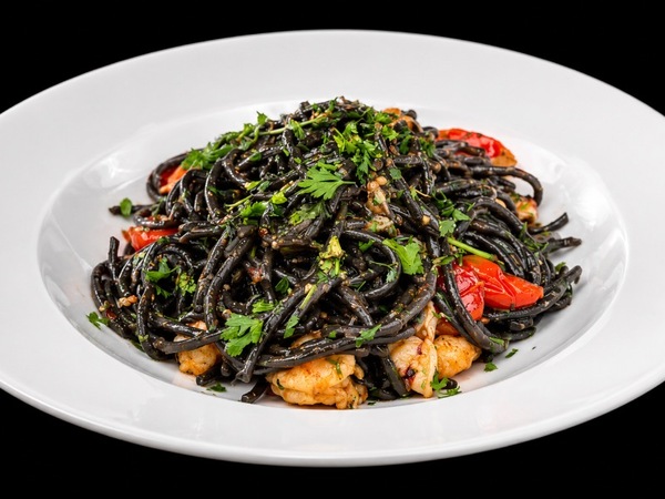 Spaghettis à l'encre de seiche