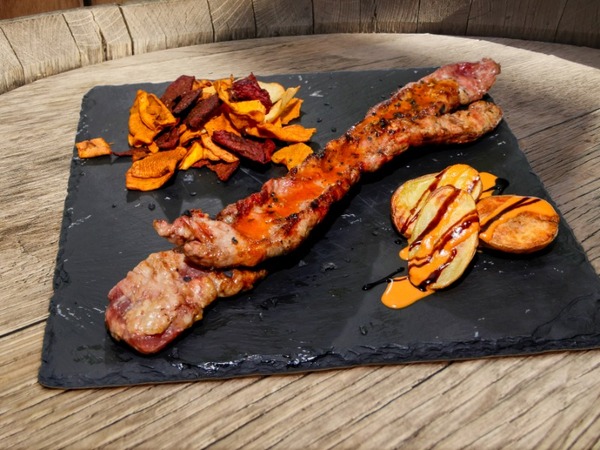 Lagarto Ibérico a la Brasa